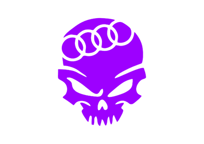 Sticker - AUDI SKULL