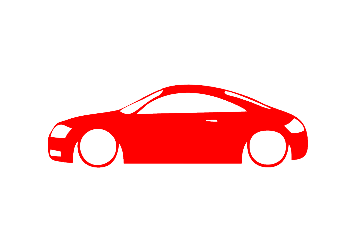 Sticker - SILUETA AUDI TT