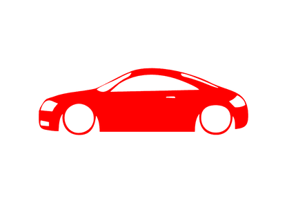 Sticker - SILUETA AUDI TT