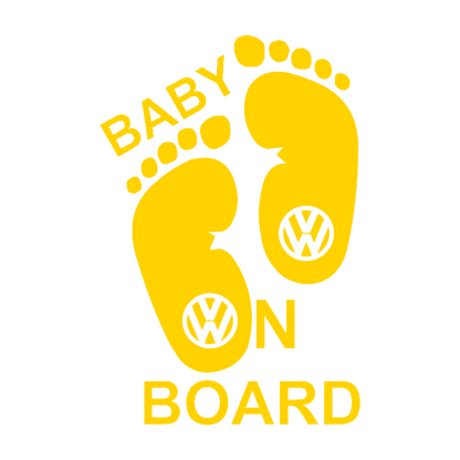 Sticker - BABY ON BOARD VOLKSWAGEN