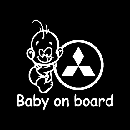 Sticker - BABY ON BOARD MITSUBISHI 2