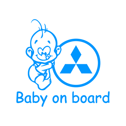 Sticker - BABY ON BOARD MITSUBISHI 2