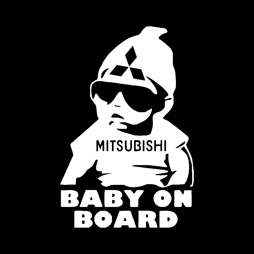 Sticker - MITSUBISHI BABY ON BOARD