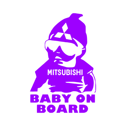 Sticker - MITSUBISHI BABY ON BOARD