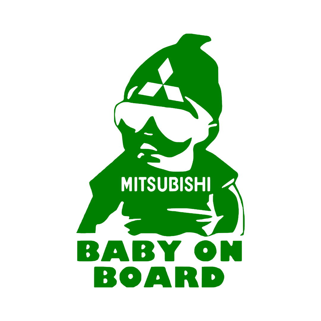 Sticker - MITSUBISHI BABY ON BOARD