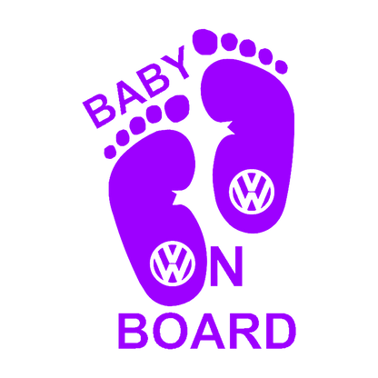 Sticker - BABY ON BOARD VOLKSWAGEN