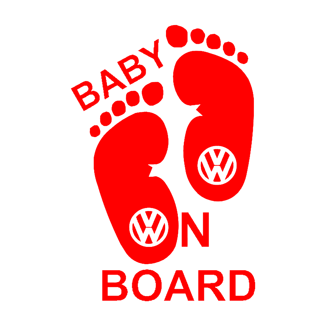 Sticker - BABY ON BOARD VOLKSWAGEN