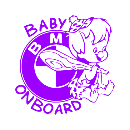 Sticker - BABY ON BOARD BMW 2