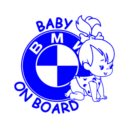 Sticker - BABY ON BOARD BMW 3