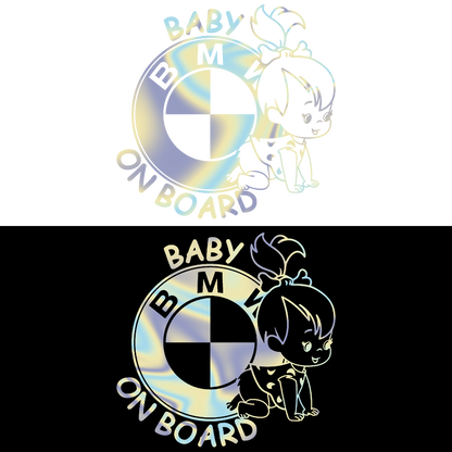 Sticker - BABY ON BOARD BMW 3