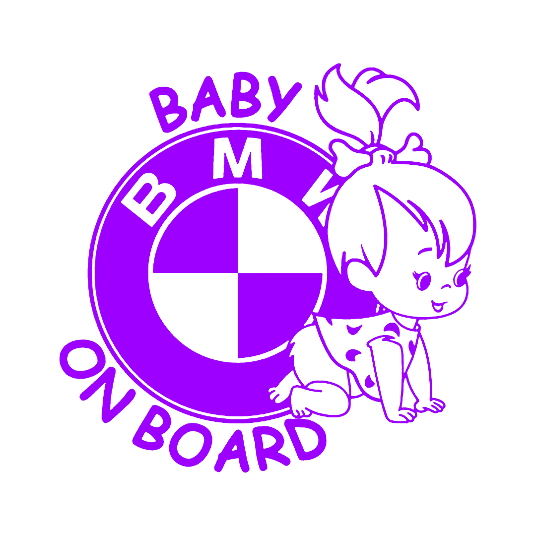Sticker - BABY ON BOARD BMW 3