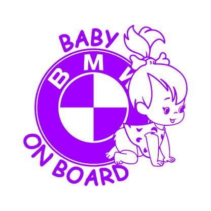 Sticker - BABY ON BOARD BMW 3