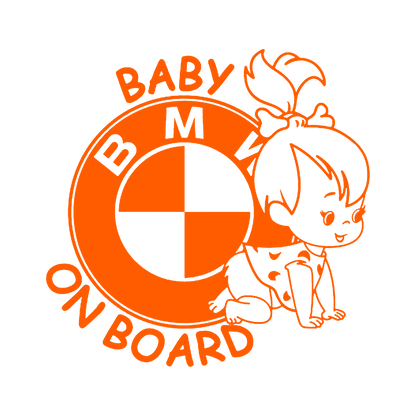 Sticker - BABY ON BOARD BMW 3