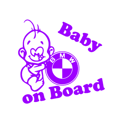 Sticker - BABY ON BOARD BMW