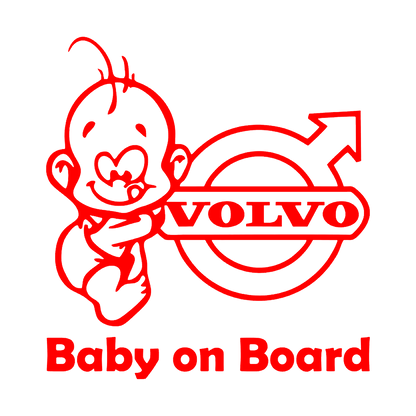 Sticker - BABY ON BOARD VOLVO