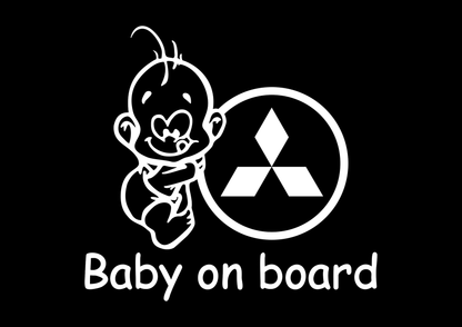 Sticker - BABY ON BOARD MITSUBISHI 2