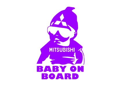 Sticker - MITSUBISHI BABY ON BOARD