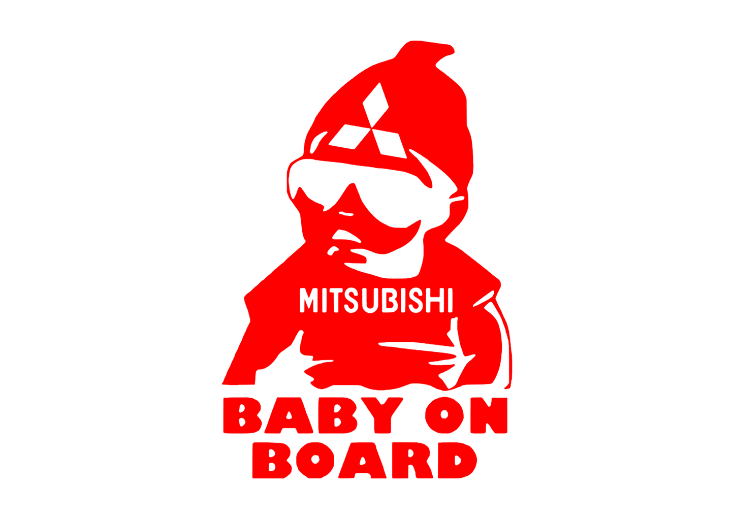 Sticker - MITSUBISHI BABY ON BOARD
