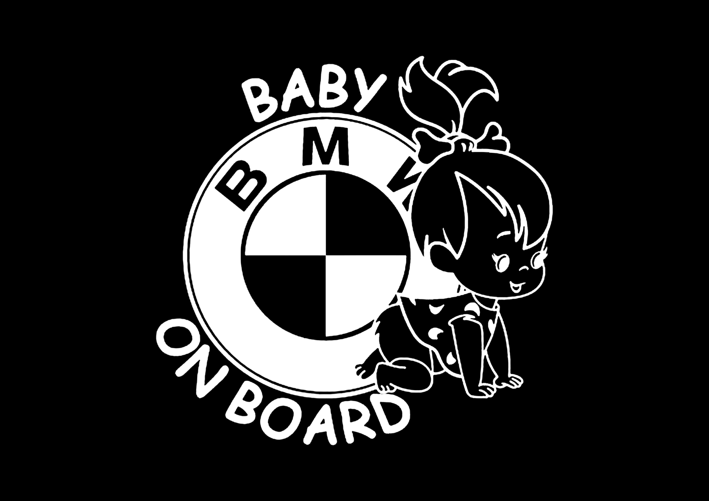 Sticker - BABY ON BOARD BMW 3
