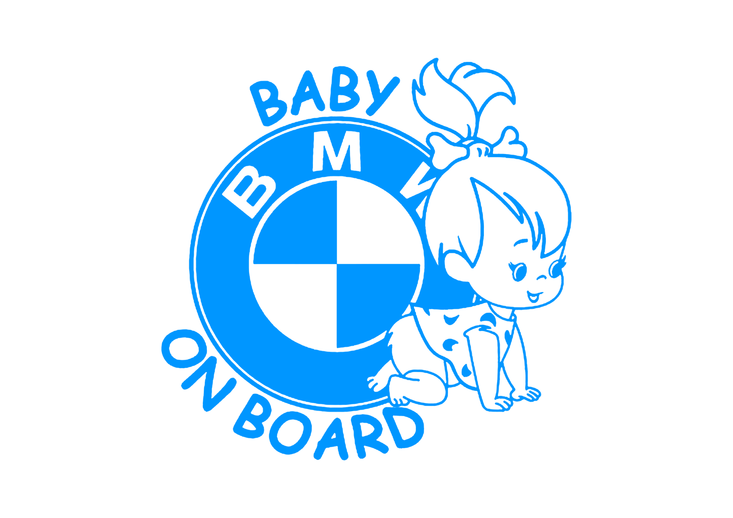 Sticker - BABY ON BOARD BMW 3