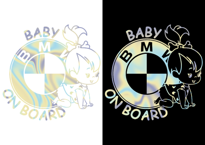 Sticker - BABY ON BOARD BMW 3