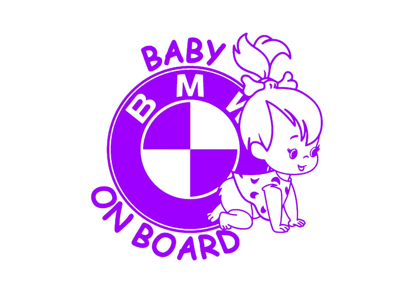 Sticker - BABY ON BOARD BMW 3