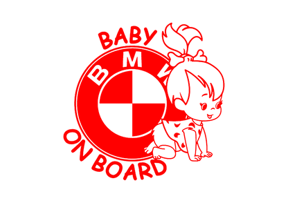 Sticker - BABY ON BOARD BMW 3