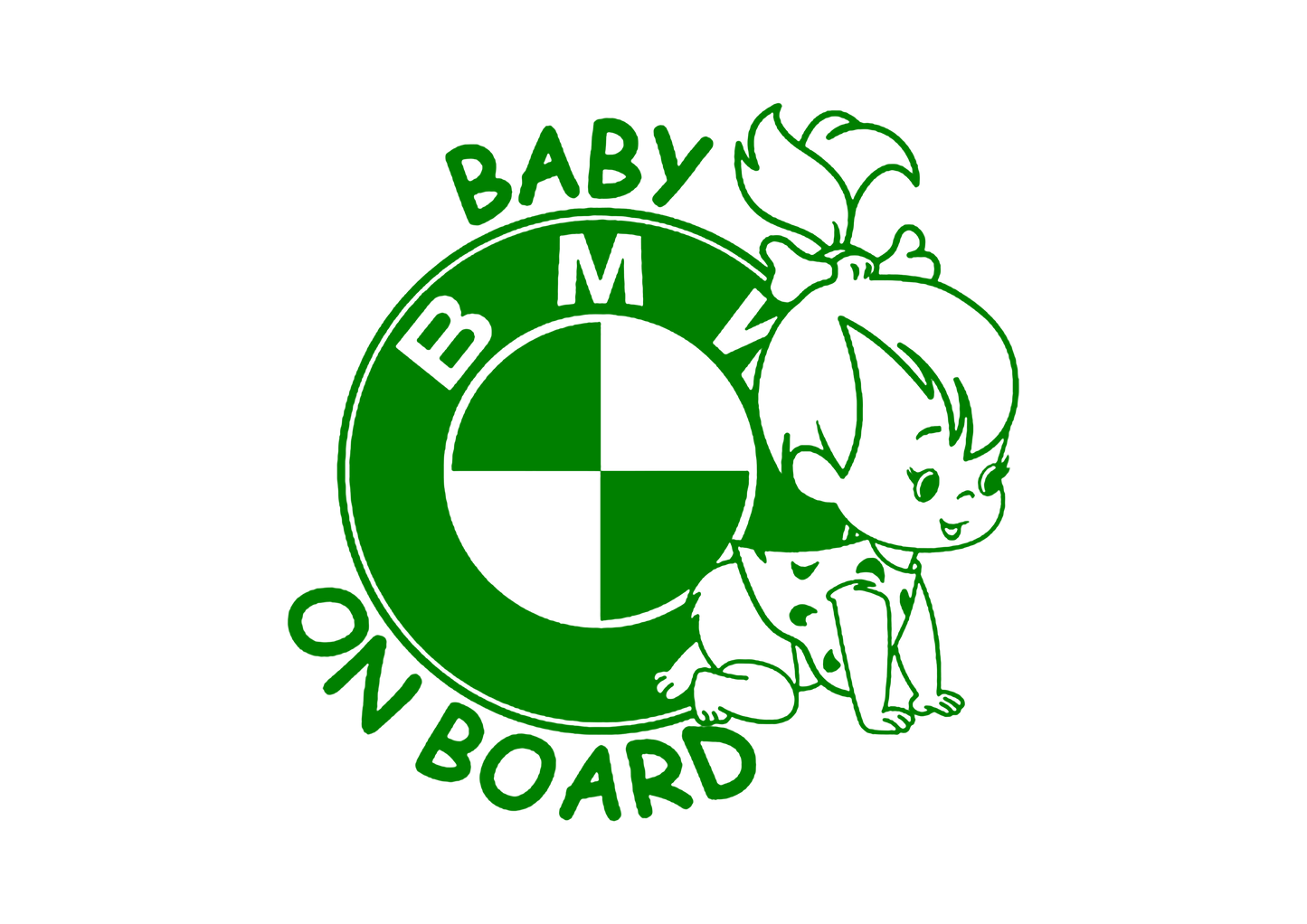 Sticker - BABY ON BOARD BMW 3