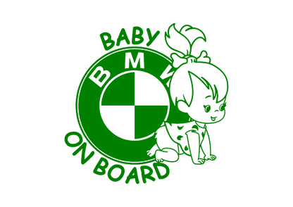 Sticker - BABY ON BOARD BMW 3