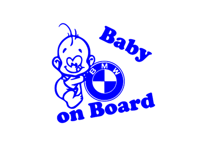 Sticker - BABY ON BOARD BMW