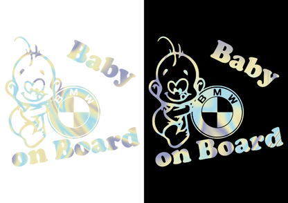 Sticker - BABY ON BOARD BMW