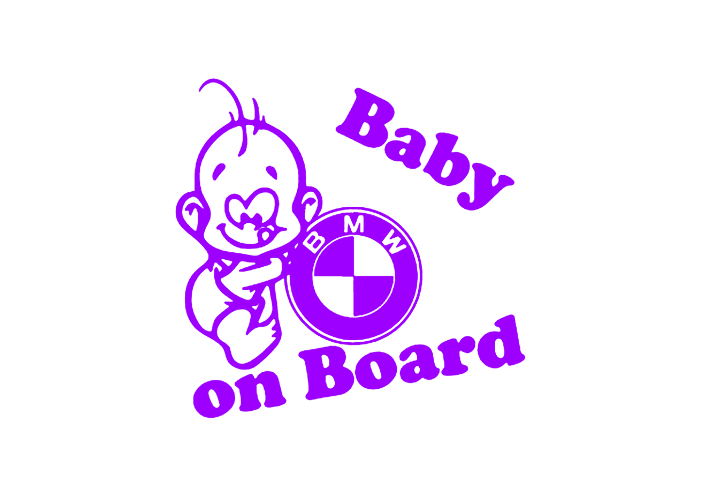 Sticker - BABY ON BOARD BMW