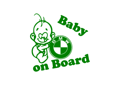 Sticker - BABY ON BOARD BMW