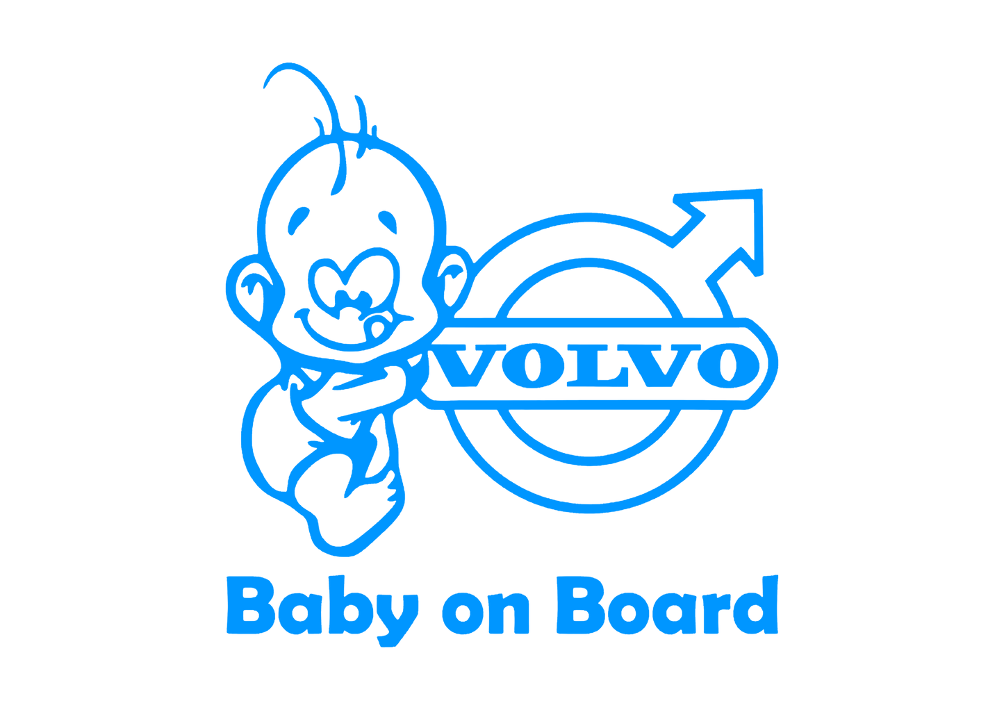 Sticker - BABY ON BOARD VOLVO