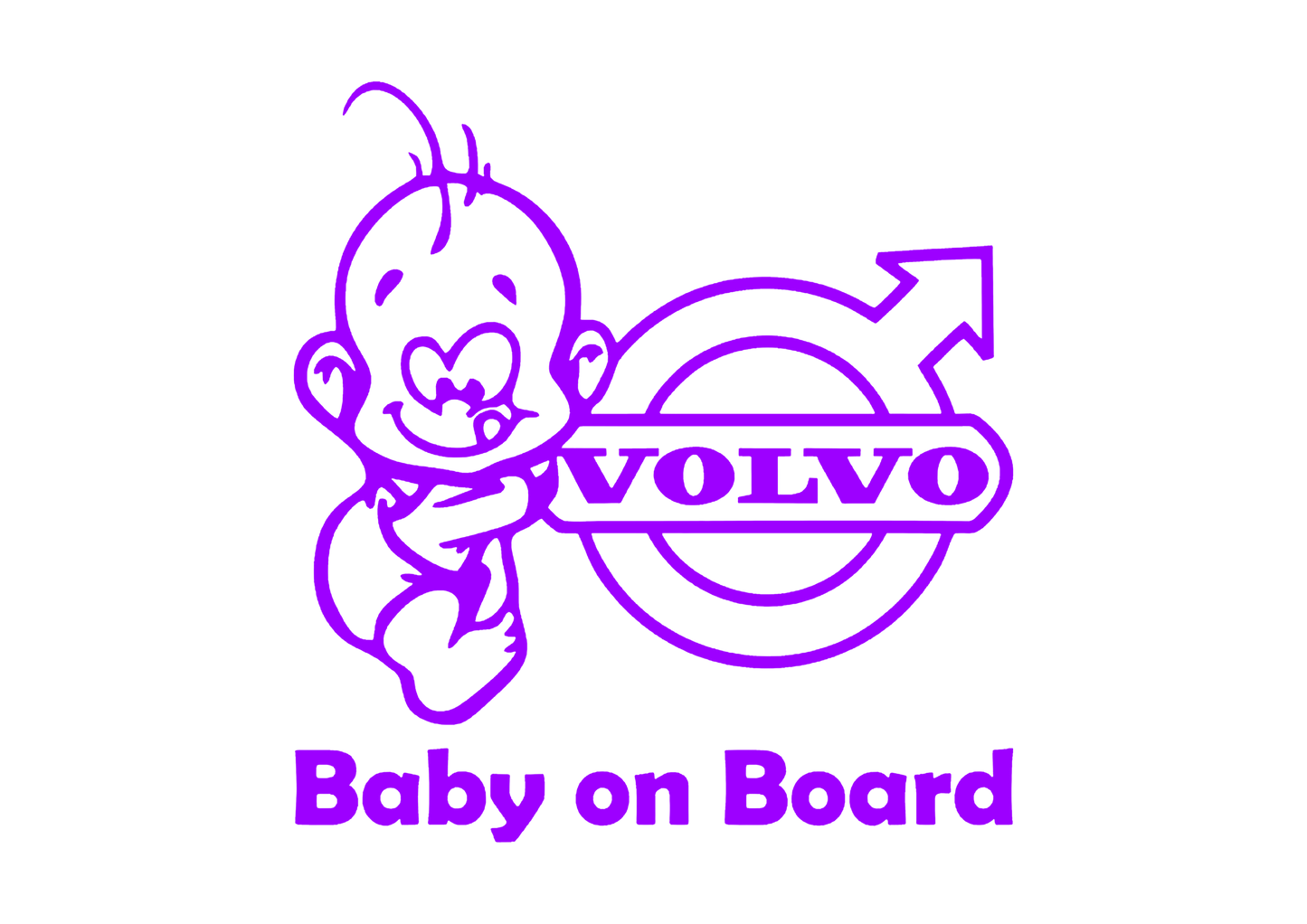 Sticker - BABY ON BOARD VOLVO