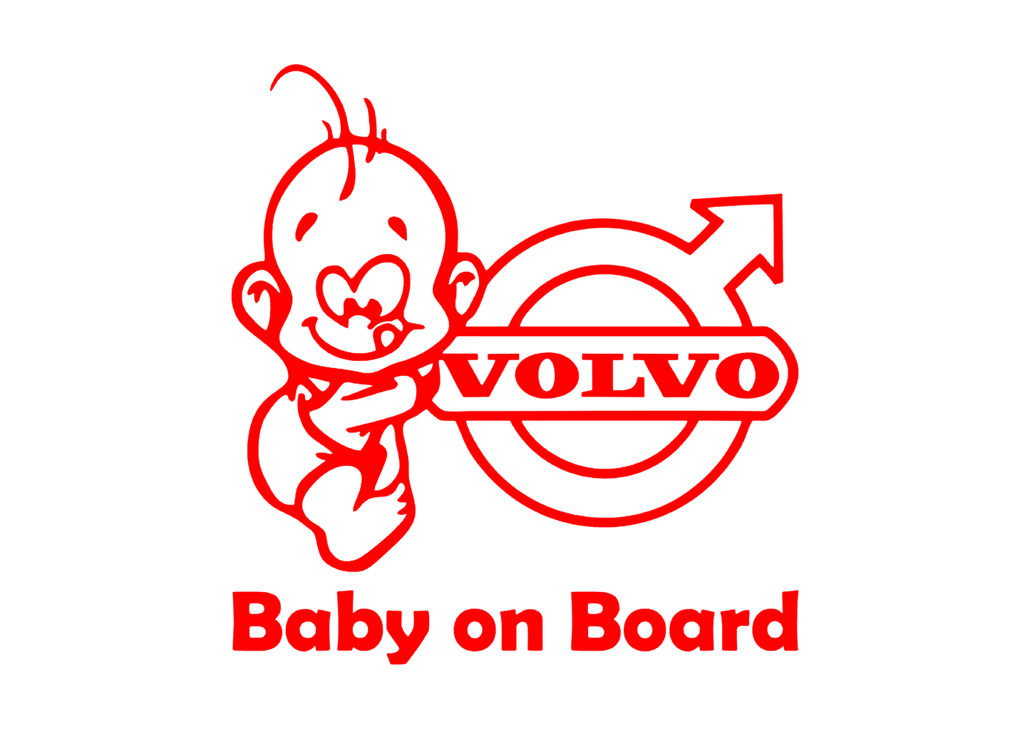 Sticker - BABY ON BOARD VOLVO