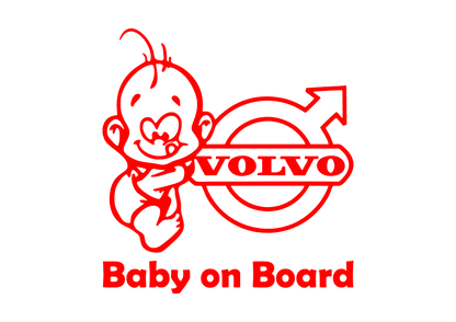Sticker - BABY ON BOARD VOLVO