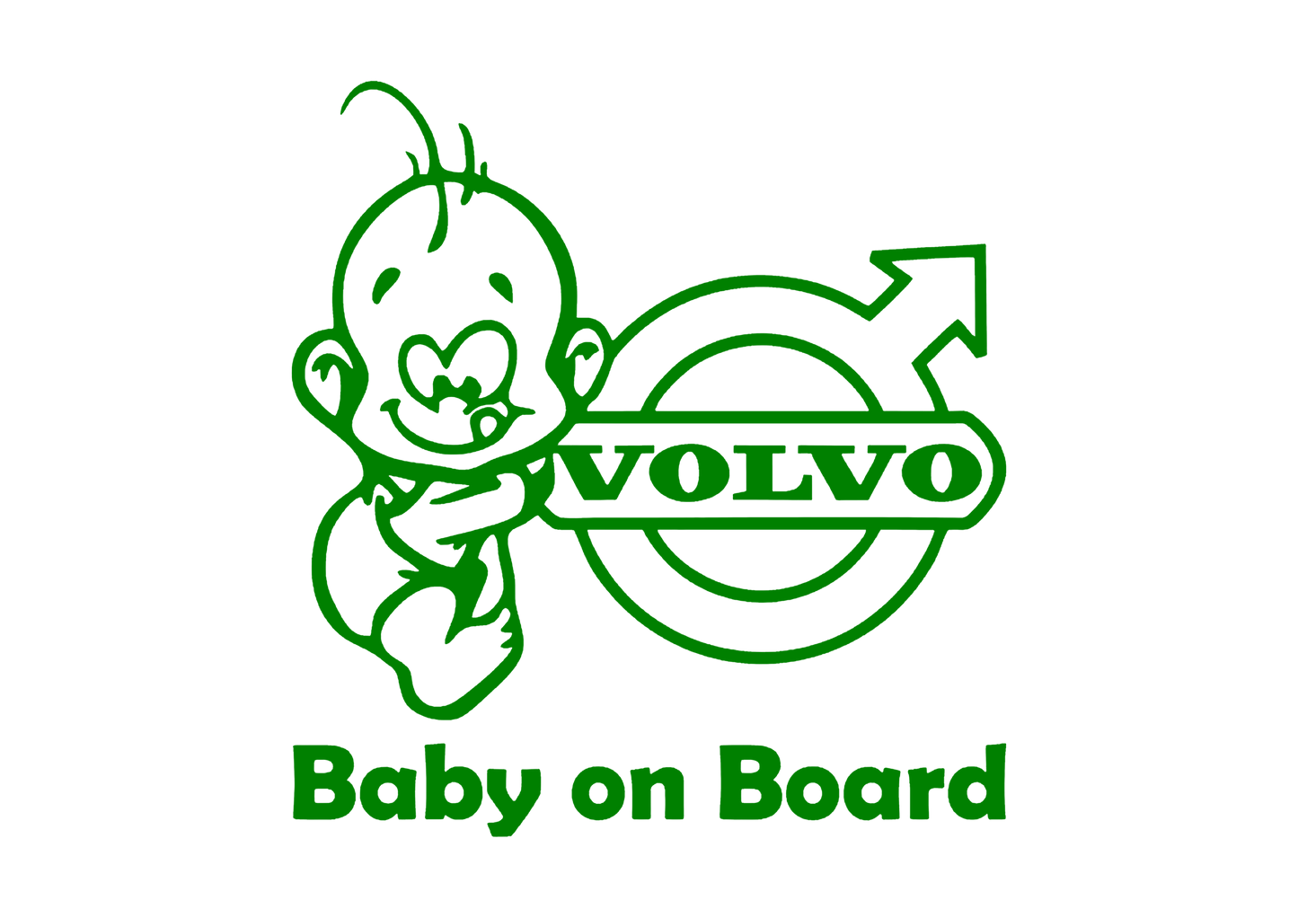 Sticker - BABY ON BOARD VOLVO