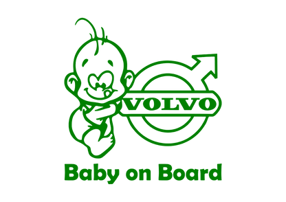 Sticker - BABY ON BOARD VOLVO