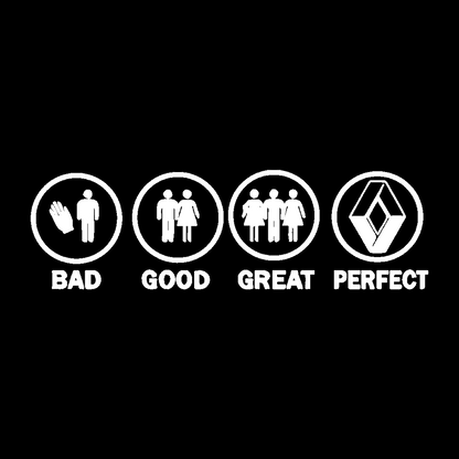 Sticker - BAD GOOD PERFECT RENAULT