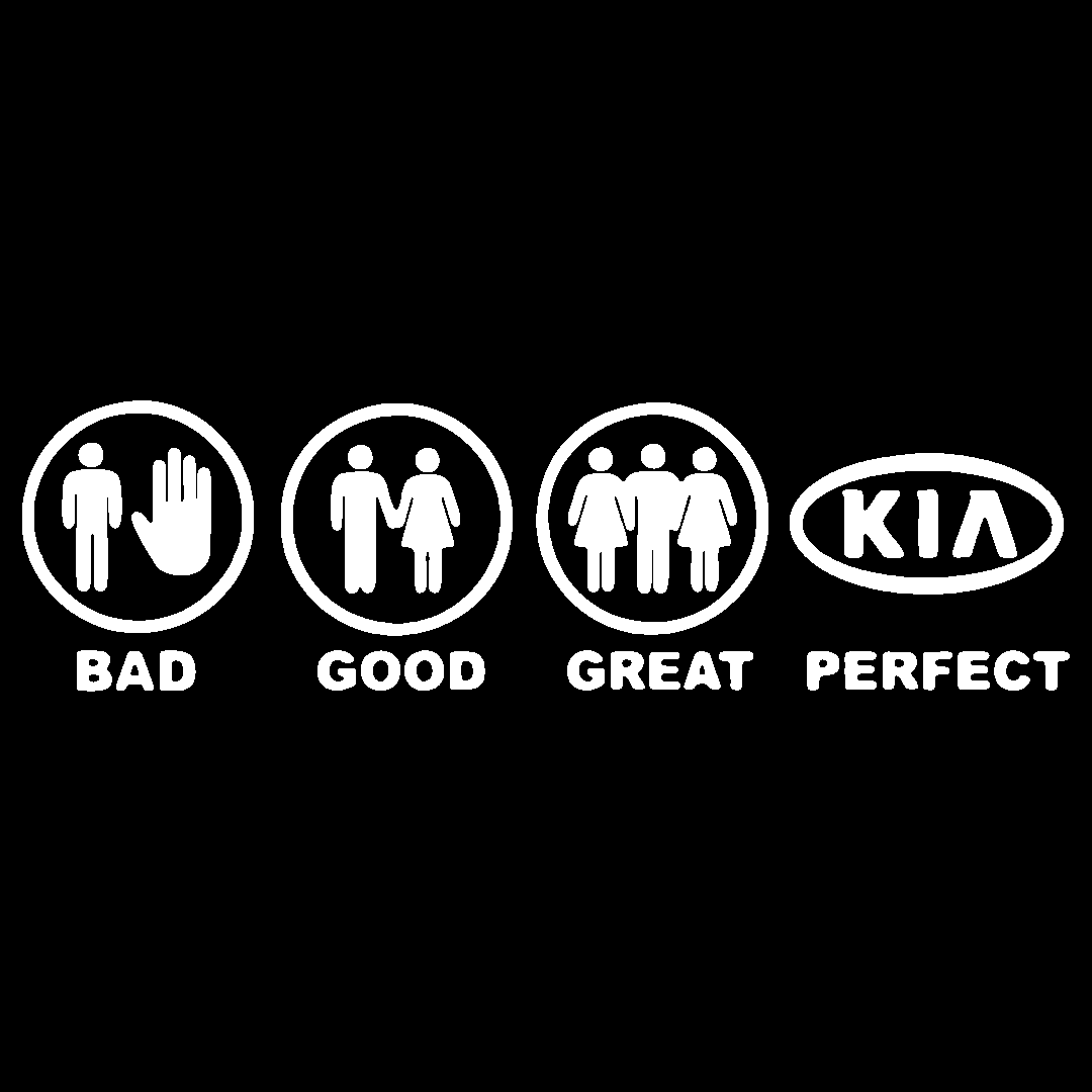 Sticker - BAD GOOD PERFECT KIA