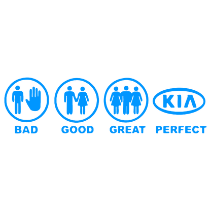Sticker - BAD GOOD PERFECT KIA