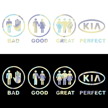 Sticker - BAD GOOD PERFECT KIA