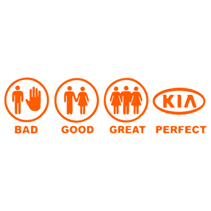 Sticker - BAD GOOD PERFECT KIA
