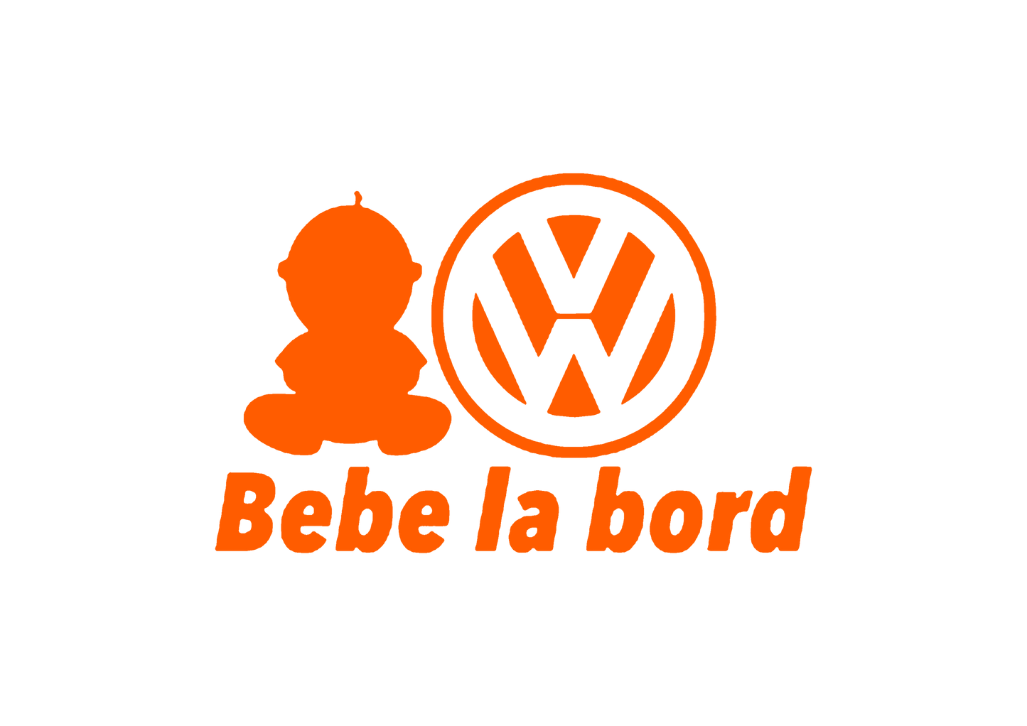 Sticker - BEBE LA BORD VOLKSWAGEN