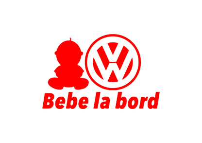 Sticker - BEBE LA BORD VOLKSWAGEN