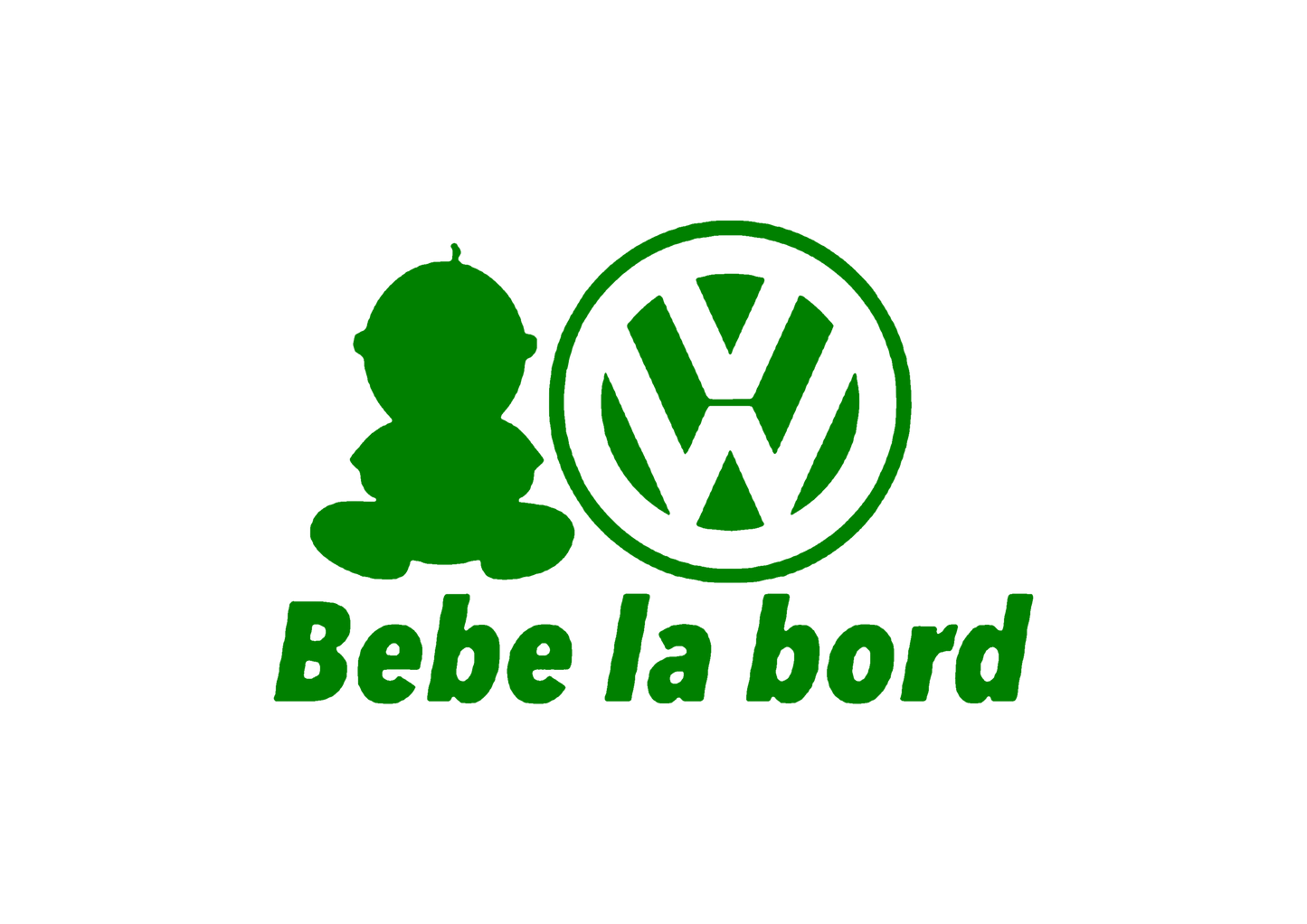 Sticker - BEBE LA BORD VOLKSWAGEN