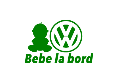 Sticker - BEBE LA BORD VOLKSWAGEN