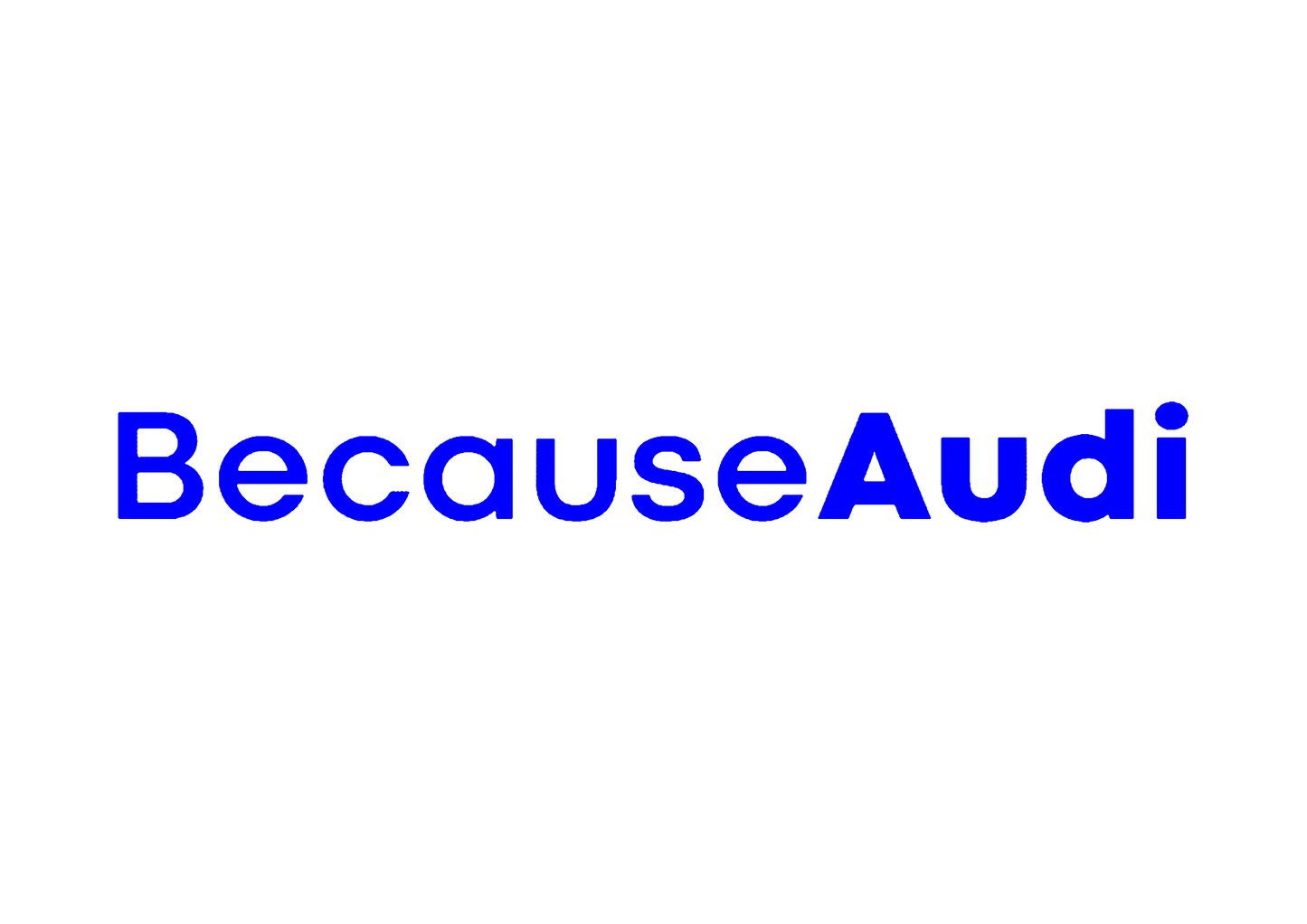 Sticker - BECAUSE AUDI