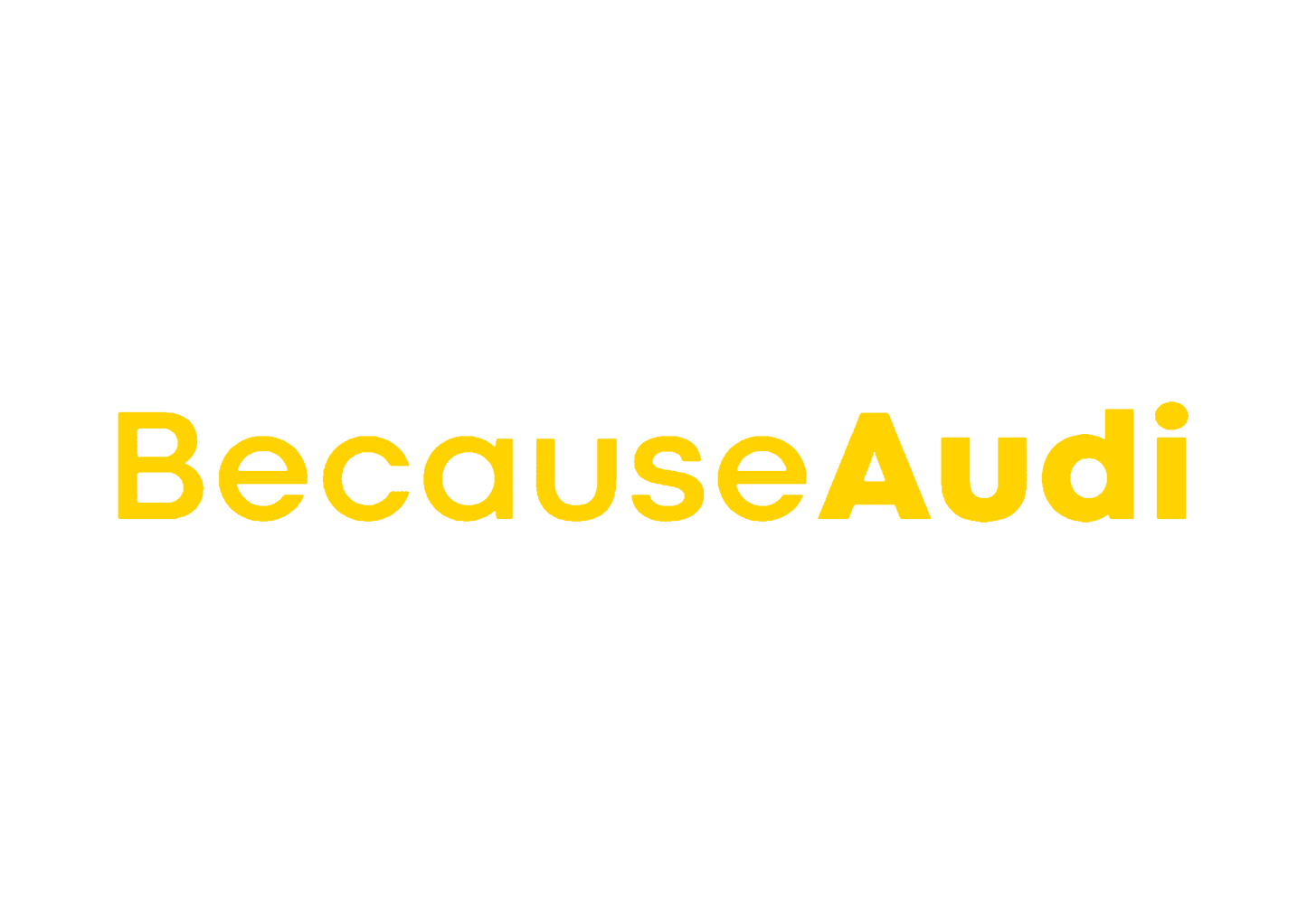 Sticker - BECAUSE AUDI